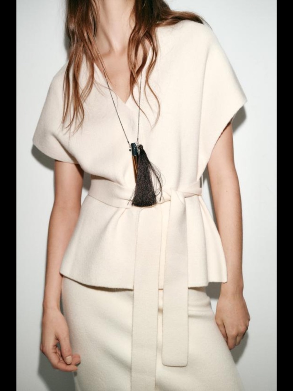 ZARA KNIT BELT VEST